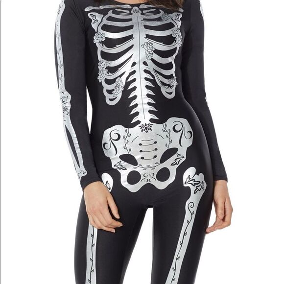 Adult Skeleton Catsuit size‎ S - Picture 2 of 2
